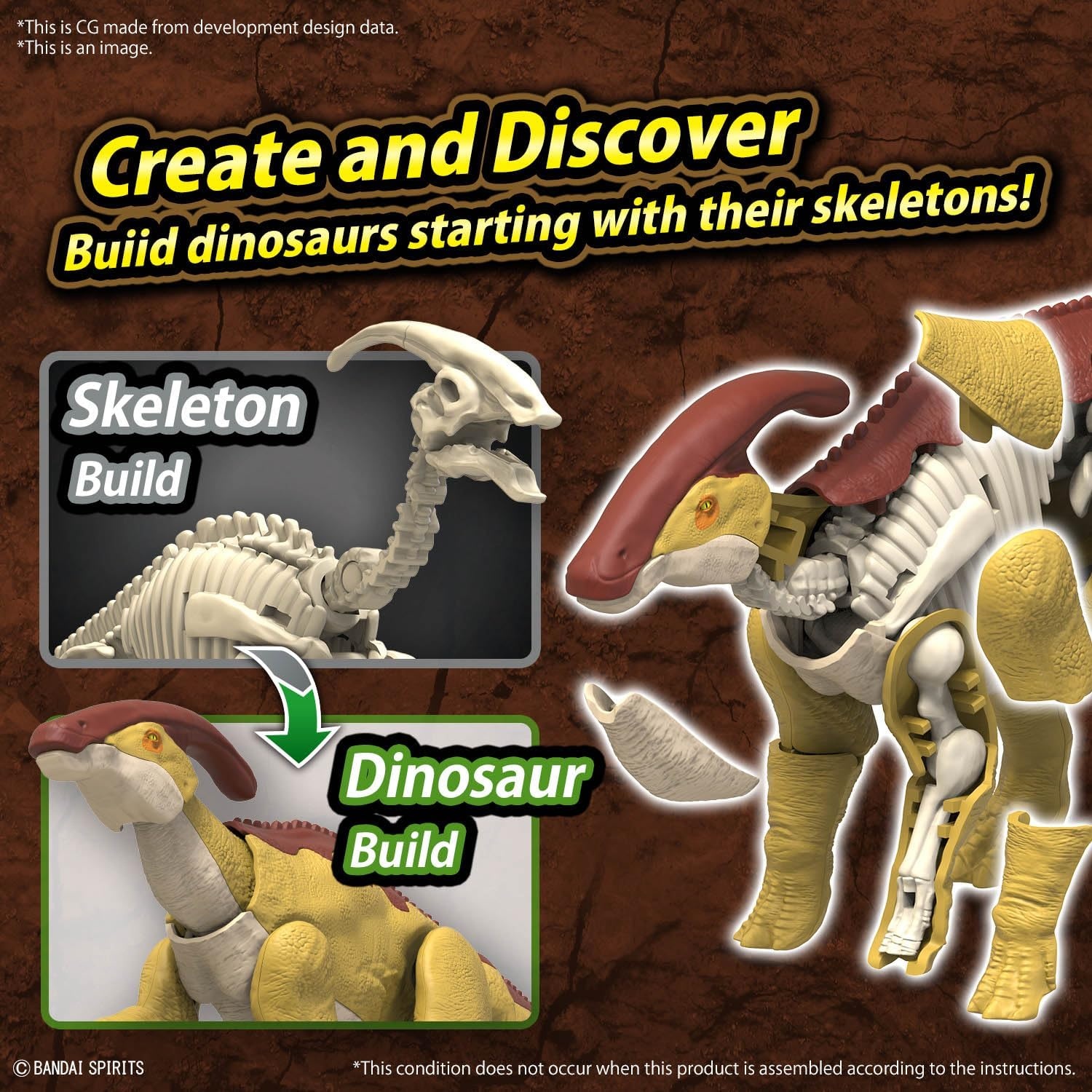 Bandai Hobby – Plannosaurus – #09 Parasaurolophus Dinosaur Model Kit