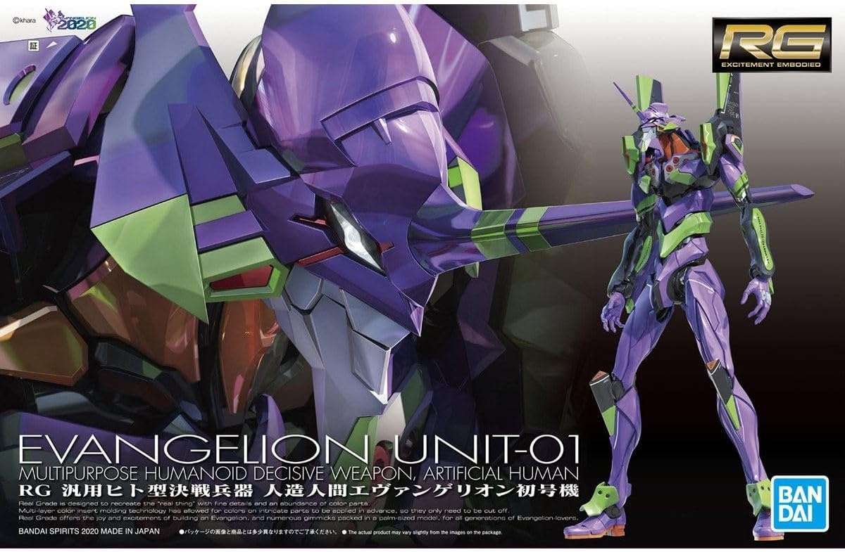 Bandai Hobby – Evangelion – Multipurpose Humanoid Decisive Weapon Artificial Human Evangelion Unit-01, Bandai Spirits RG Model Kit