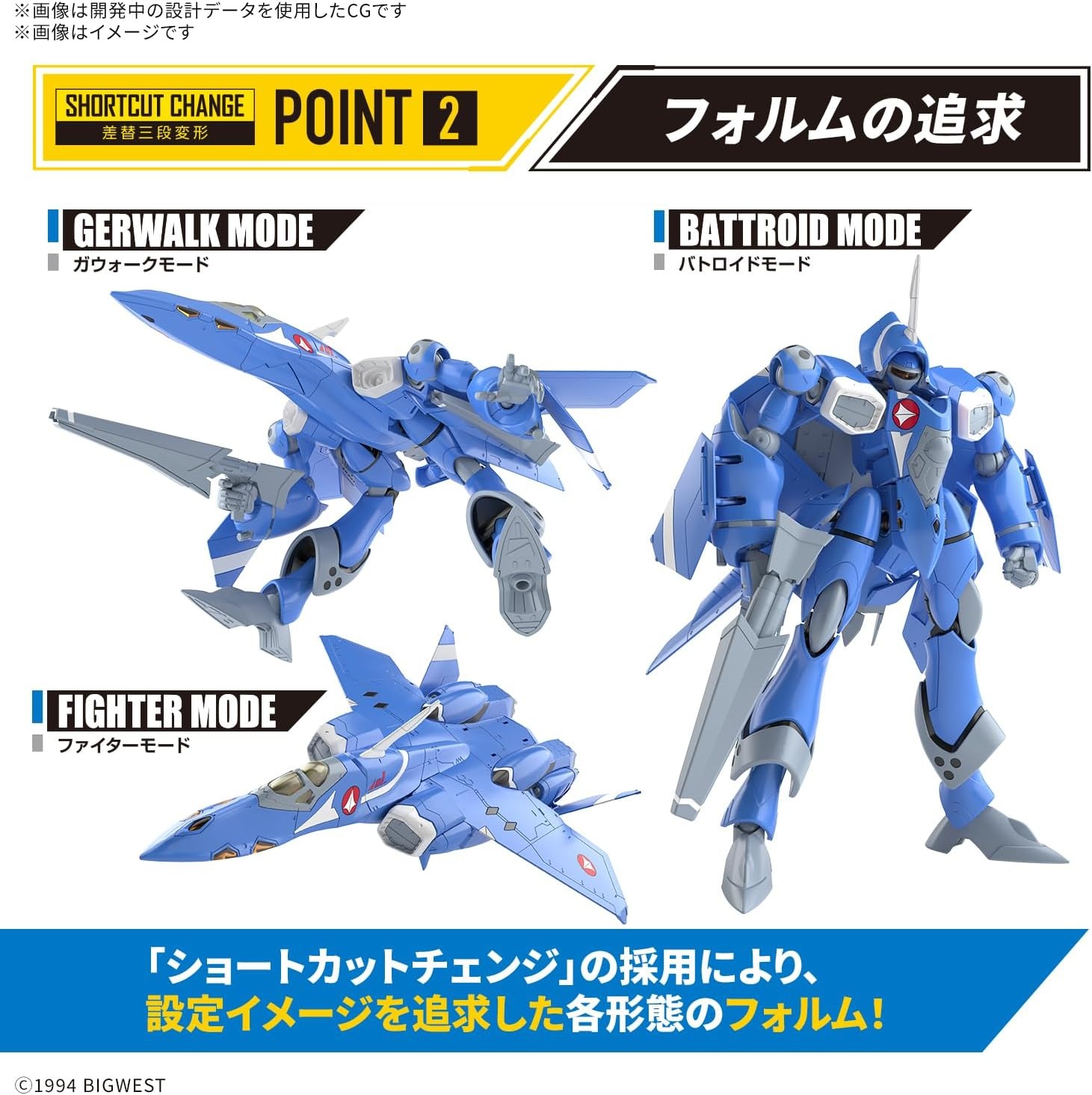 Bandai Hobby – Macross 7 – #7 VF-22S Sturmvogel II Maximilian Jenius Use HG 1/100 Model Kit