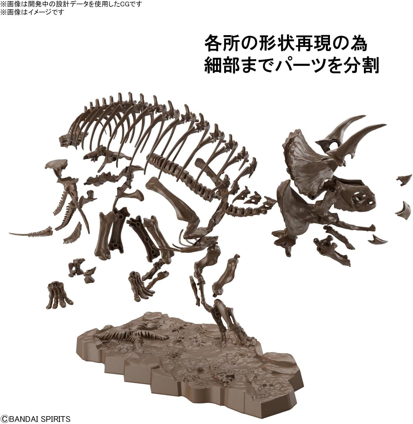 Bandai Hobby – Dinosaur – Triceratops, Bandai Spirits Imaginary Skeleton 1/32 Model Kit
