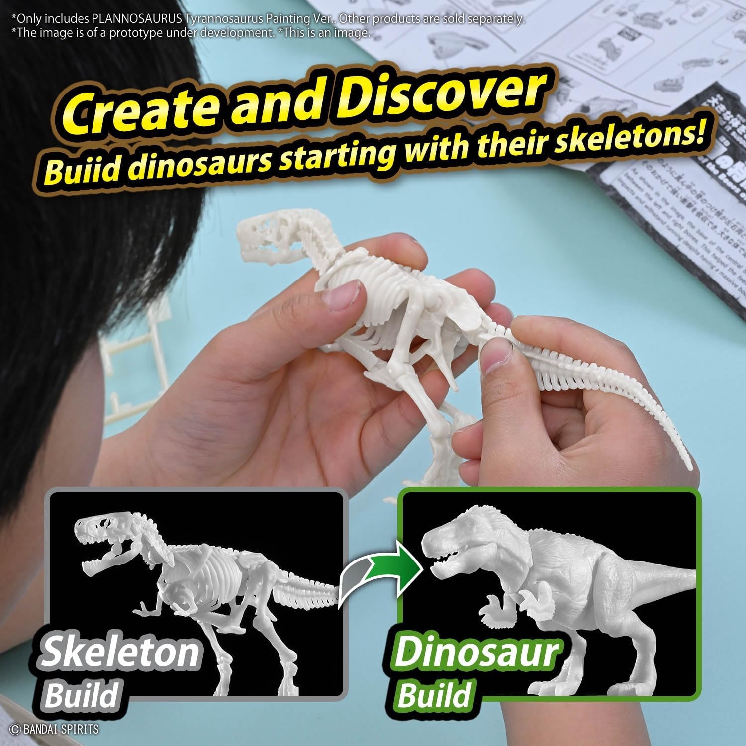 Bandai Hobby – Plannosaurus – #01 Tyrannosaurus (Painting Ver.) Dinosaur Model Kit