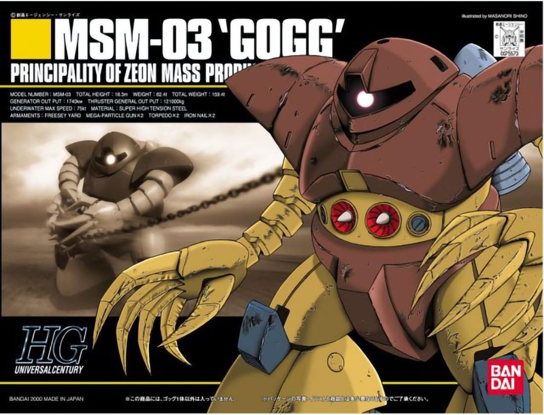 Bandai Hobby #8 MSN–03 GOGG, Bandai HGUC Action Figure