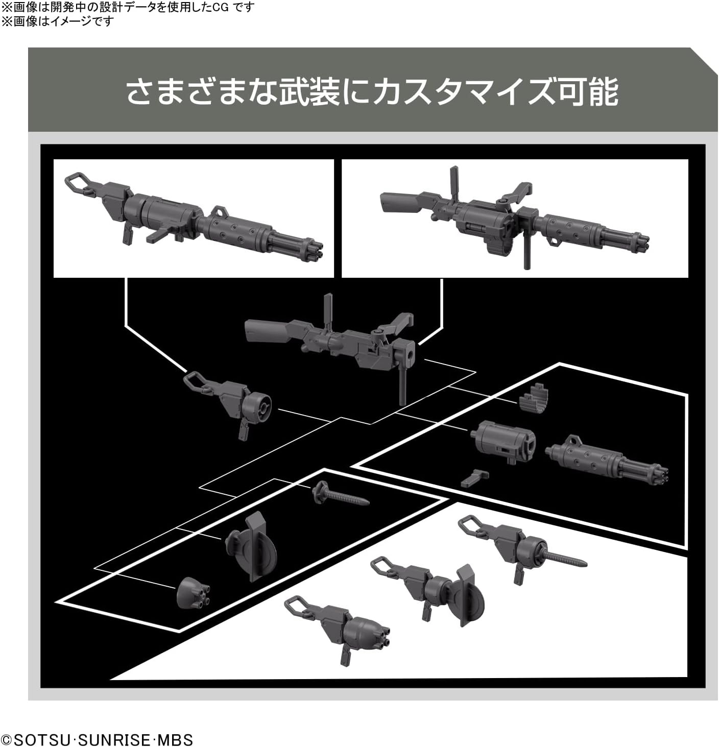Bandai Hobby – The Witch from Mercury – Expansion Parts Set for Demi Trainer, Bandai Spirits HG 1/144 Model Kit