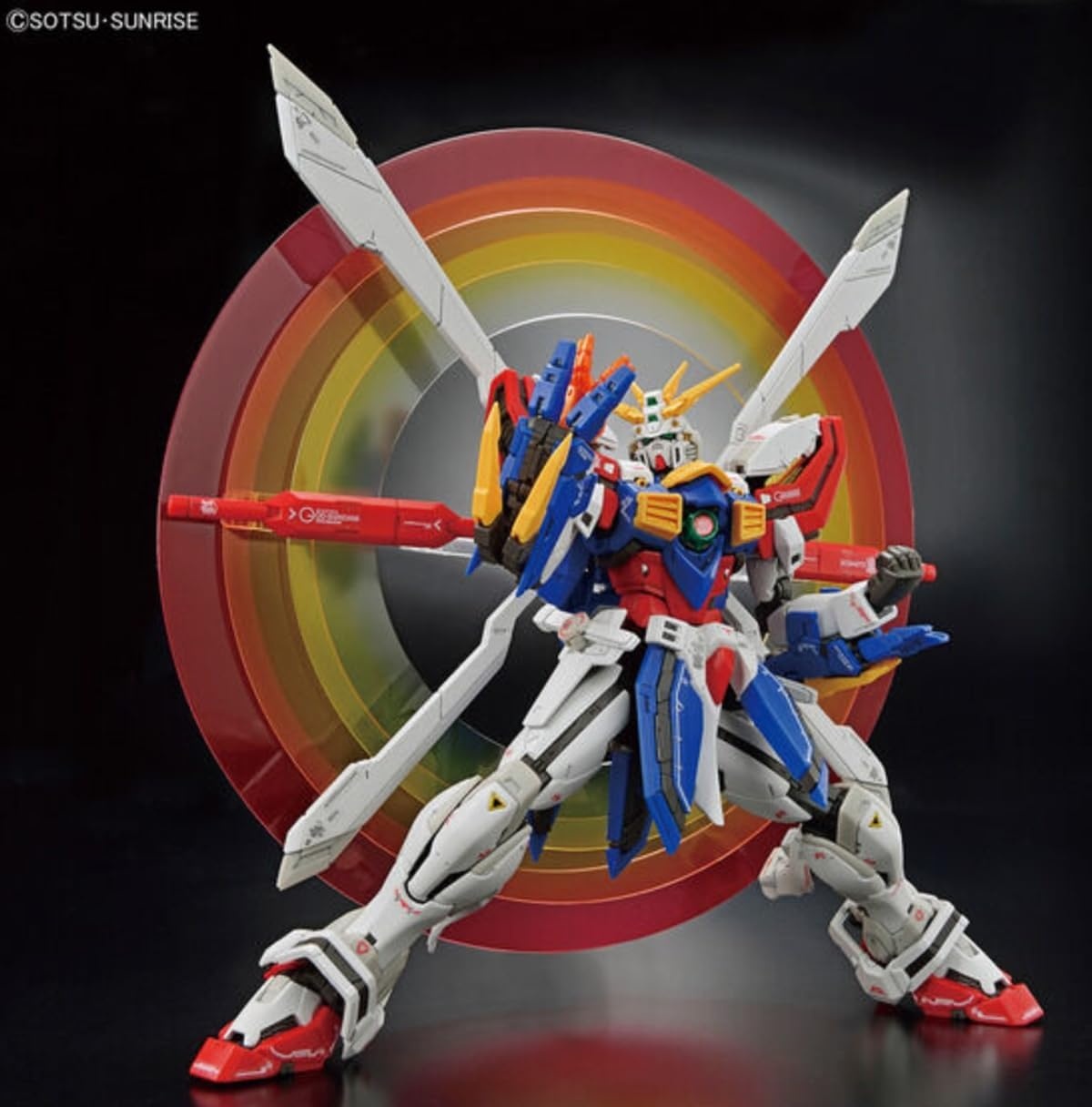 Bandai Hobby – Mobile Fighter G Gundam – #37 God Gundam, Bandai Spirits RG 1/144 Model Kit(Normal)