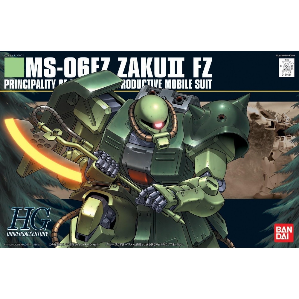 Bandai Hobby HGUC 1/144#87 MS-06F Zaku II FZ 0083: Stardust Memory Model Kit