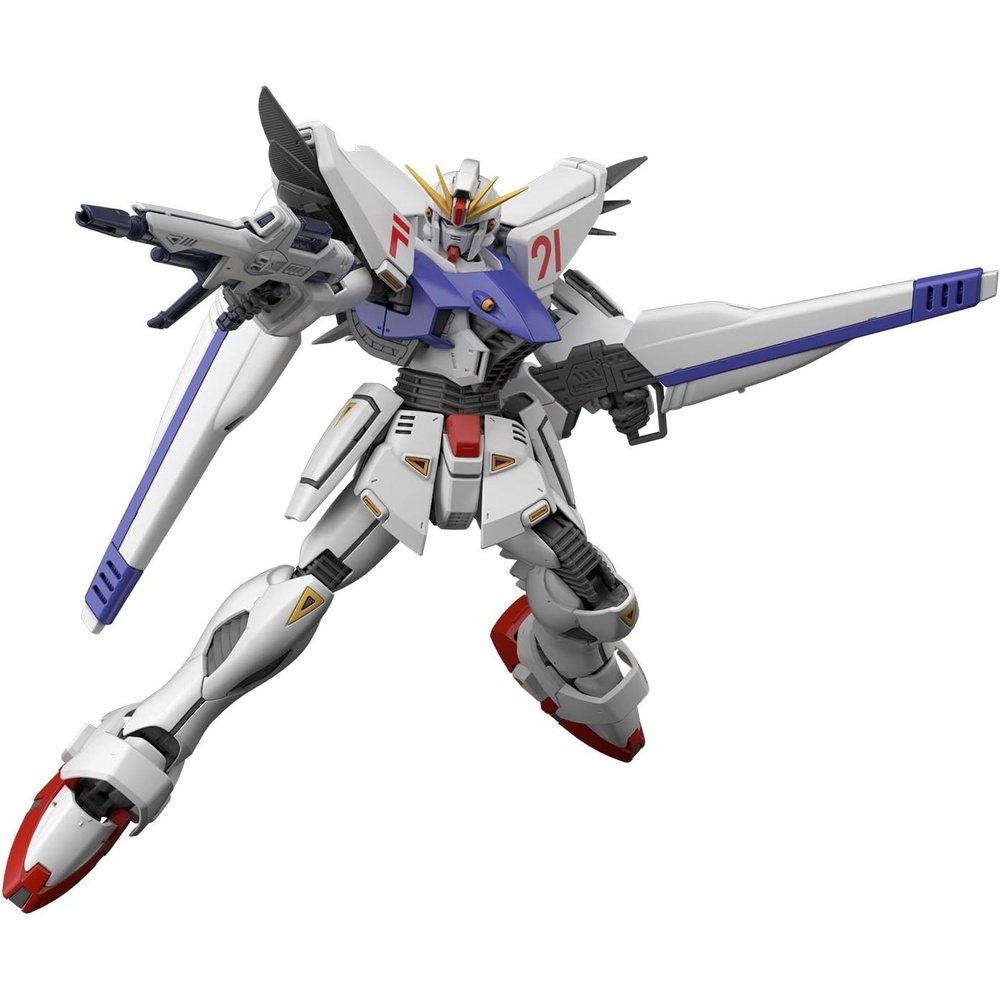 BANDAI Hobby MG 1/100Gundam F91 (Ver 2.0) Gundam F91 Action Figure, White