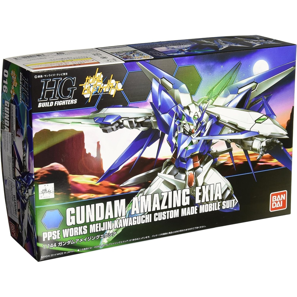 BANDAI Hobby #16 HGBF 1/144 Gundam Amazing Exia Gundam Build Fighters Model Kit