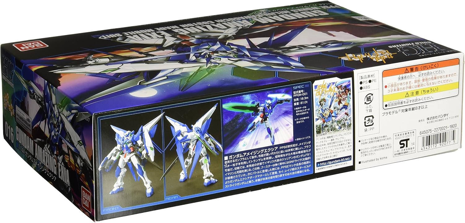 BANDAI Hobby #16 HGBF 1/144 Gundam Amazing Exia Gundam Build Fighters Model Kit
