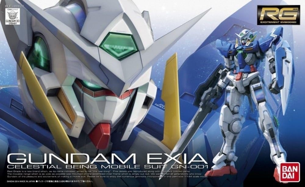 Bandai Hobby – Gundam 00 – #15 Gundam Exia, Bandai Spirits RG 1/144 Model Kit
