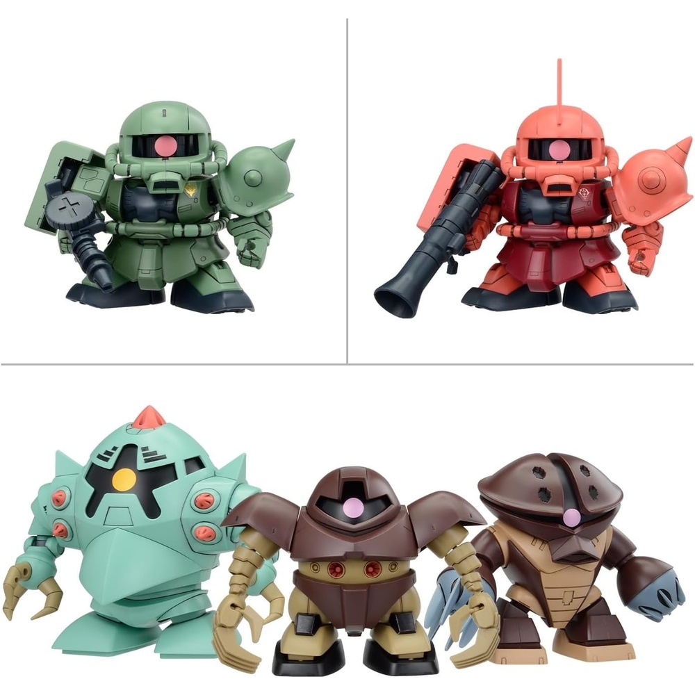 Bandai Hobby – Mobile Suit Gundam – BB Senshi Mobile Suit Gundam Principality of Zeon Mobile Suit Set SD Model Kit