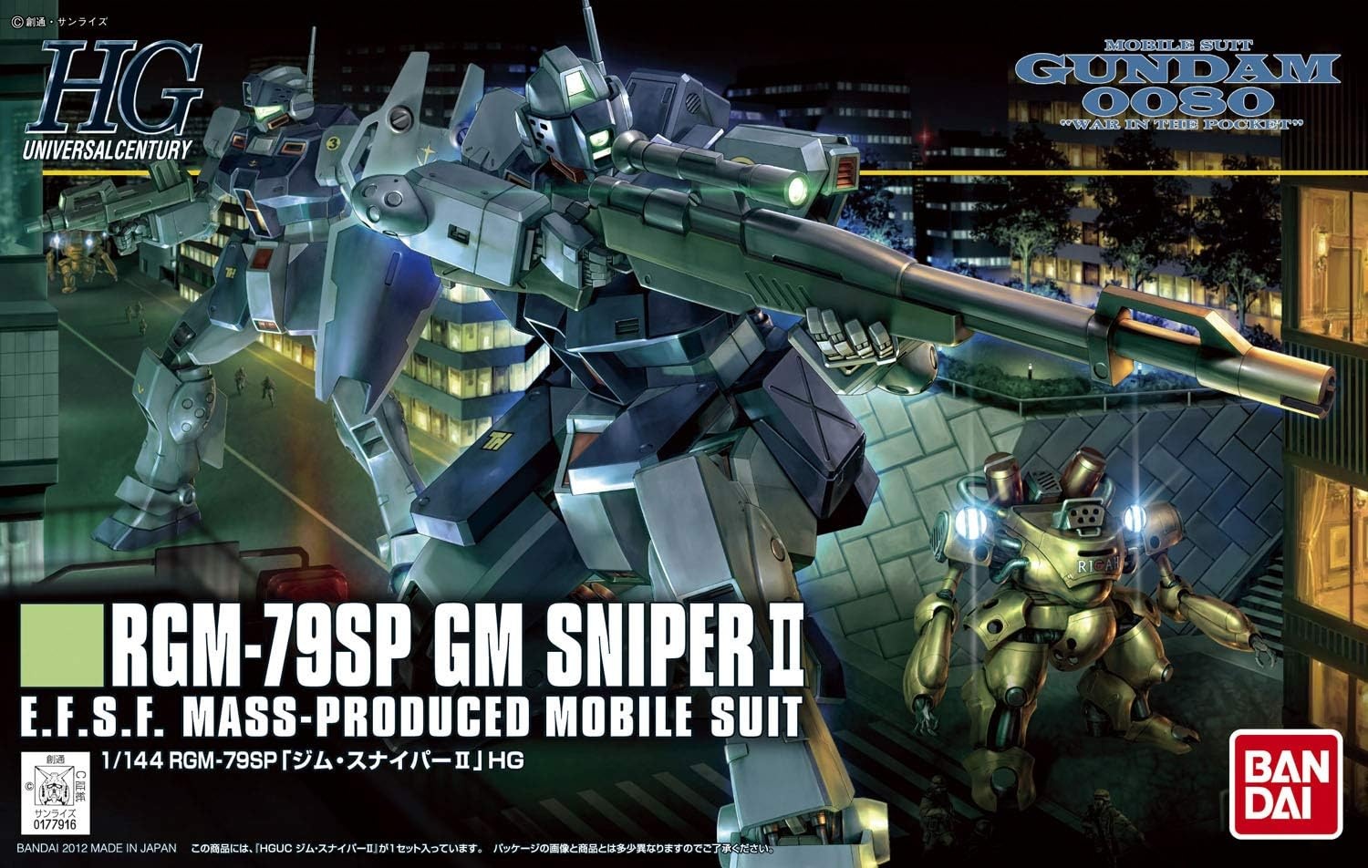 Bandai Hobby – Gundam 0080 – #146 GM Sniper II, Bandai HGUC 1/144 Model Kit