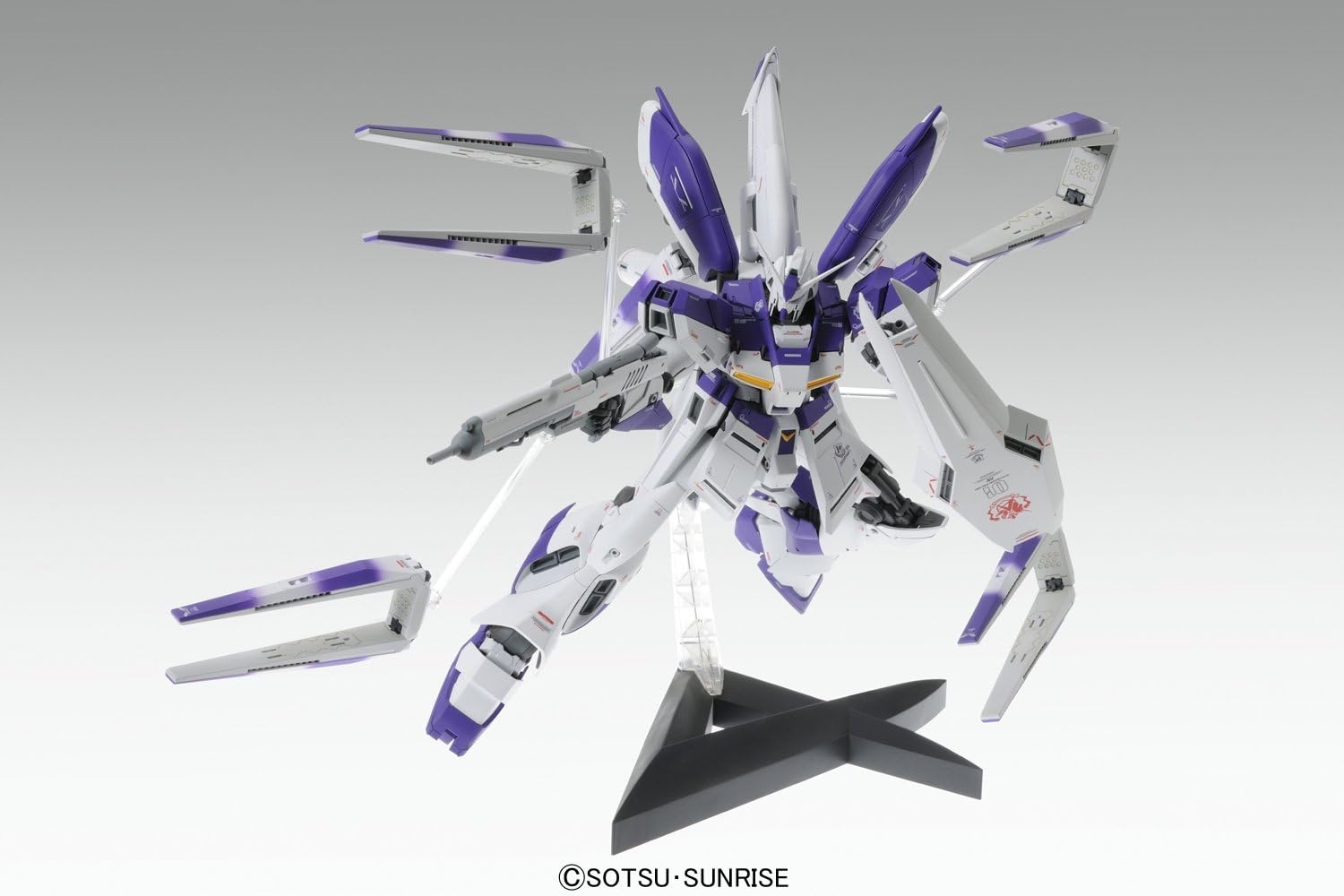 Bandai Hobby MG 1/100 RX-93-2 Hi-Nu Gundam Ver.Ka Char’s Counterattack Model Kit, Model Number: BAN192078, Blue