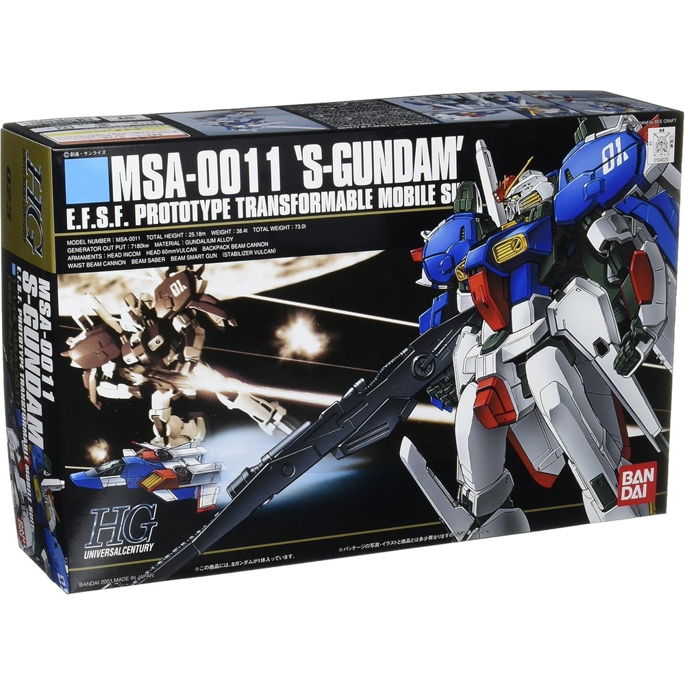 Bandai Hobby #23 MSA-0011 S-Gundam Bandai HGUC Action Figure