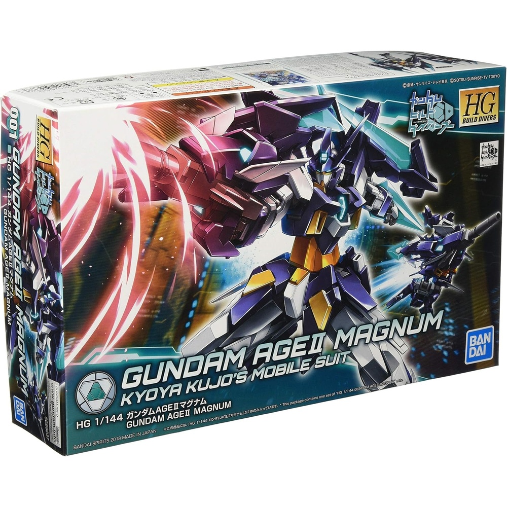 Bandai Hobby – Gundam Build Divers – #01 Gundam AGEII Magnum HGBD 1/144 Model Kit