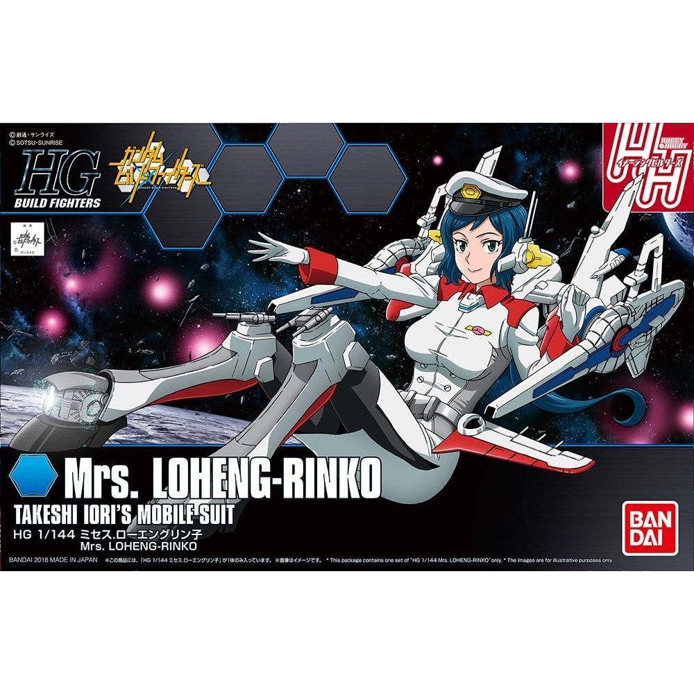 BANDAI Hobby – Gundam Build Fighters – Mrs. Loheng-Rinko HGBF 1/144 Model Kit