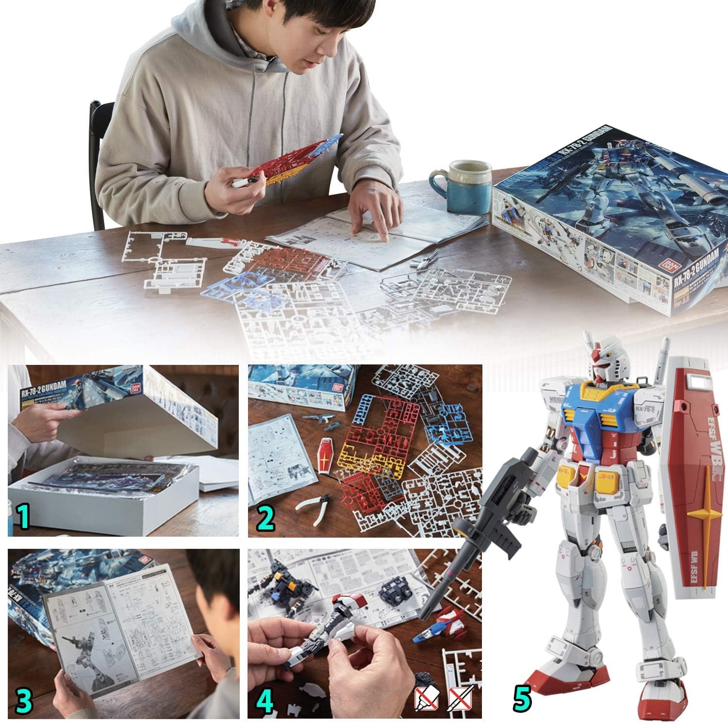 Bandai Hobby MS-06S Char’s Zaku II Ver 2.0 Master Grade Action Figure, Model:BAN149834 Red