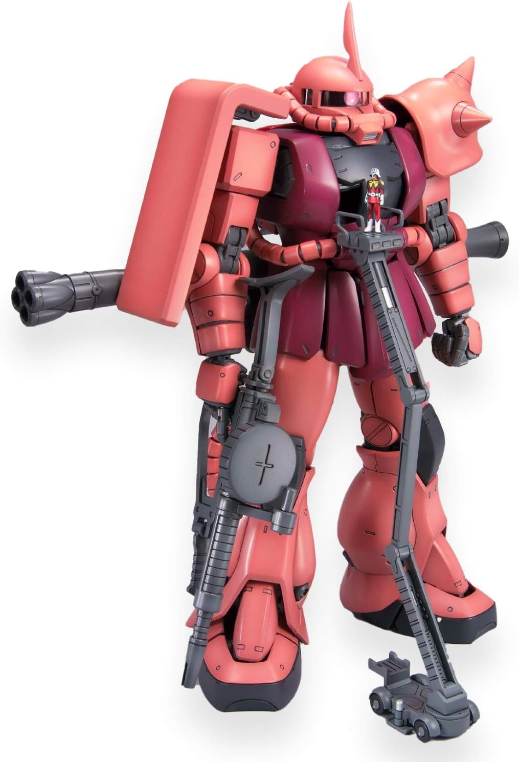 Bandai Hobby MS-06S Char’s Zaku II Ver 2.0 Master Grade Action Figure, Model:BAN149834 Red