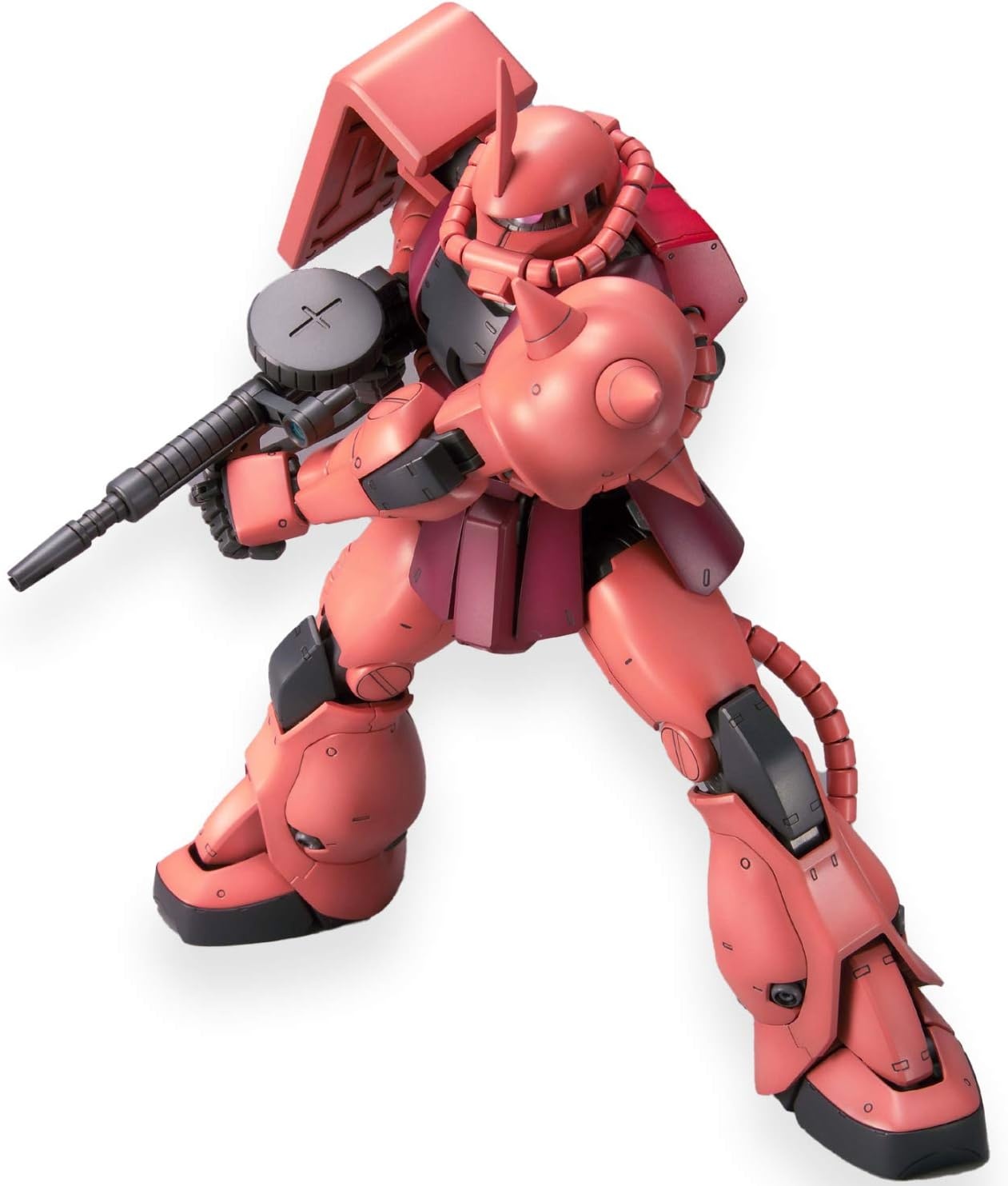 Bandai Hobby MS-06S Char’s Zaku II Ver 2.0 Master Grade Action Figure, Model:BAN149834 Red