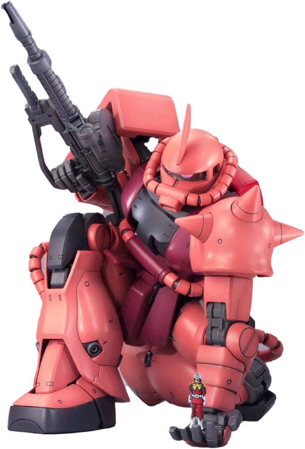 Bandai Hobby MS-06S Char’s Zaku II Ver 2.0 Master Grade Action Figure, Model:BAN149834 Red