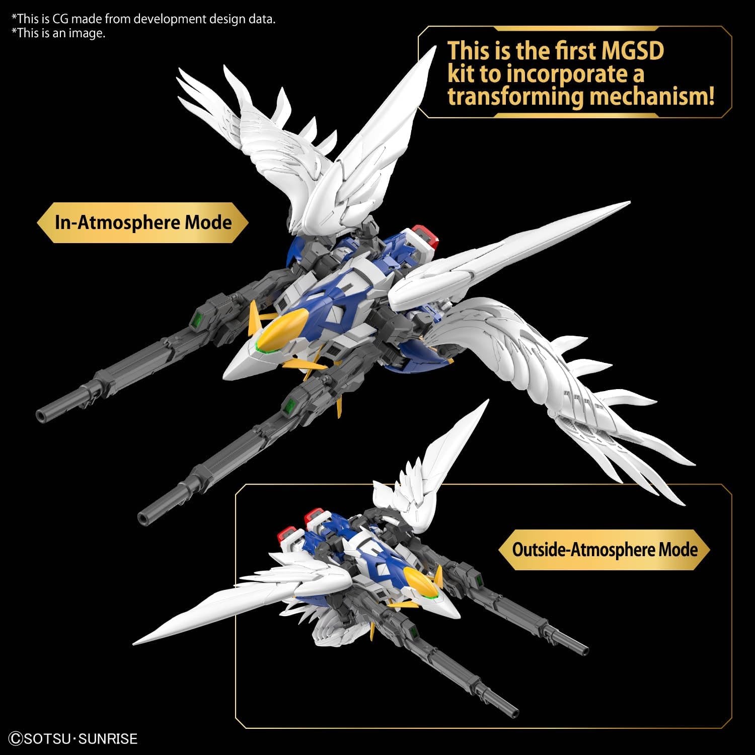 Bandai Hobby – Gundam Wing: Endless Waltz – Wing Gundam Zero (EW) Master Grade SD Model Kit