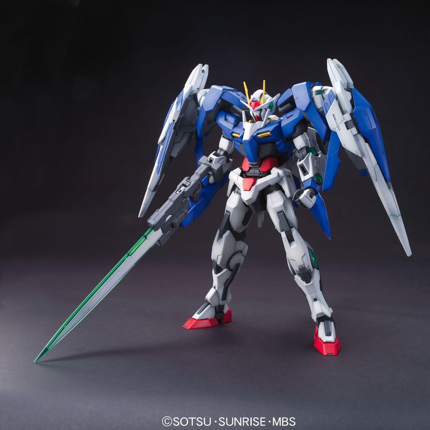 Bandai Hobby MG 00 Raiser Gundam 1/100 Scale Model Kit (BAN169914), Blue
