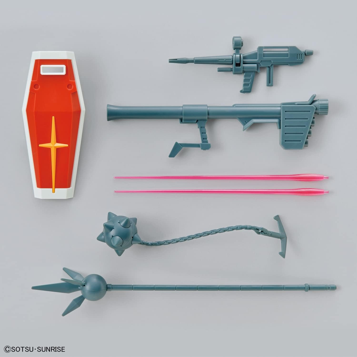 Bandai Hobby – Mobile Suit Gundam – 1/144 RX-78-2 Gundam (Full Weapons Set), Bandai Spirits Entry Grade Model Kit