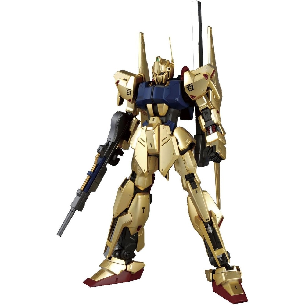 Bandai Hobby MG 1/100 Hyaku-Shiki Version 2.0 Zeta Gundam Model Kit, Black, Medium