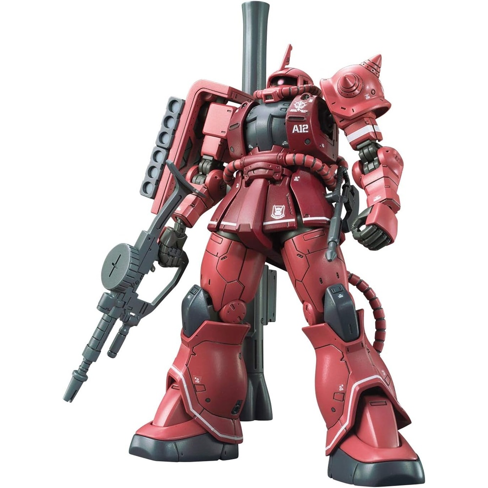 Bandai Spirits Hobby MS-06S Zaku II Char Aznable’s Mobile Suit Gundam (Red Comet Ver.) Gundam The Origin HG 1/144, Multi (BAS5057656), 11.89 Inch
