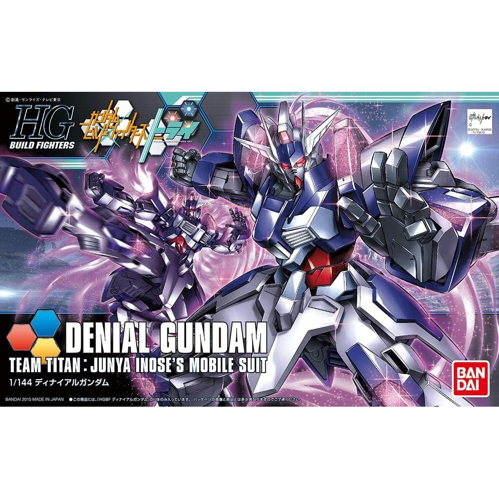 Bandai Hobby – Gundam Build Fighters Try – #37 Denial Gundam HGBF 1/144 Model Kit