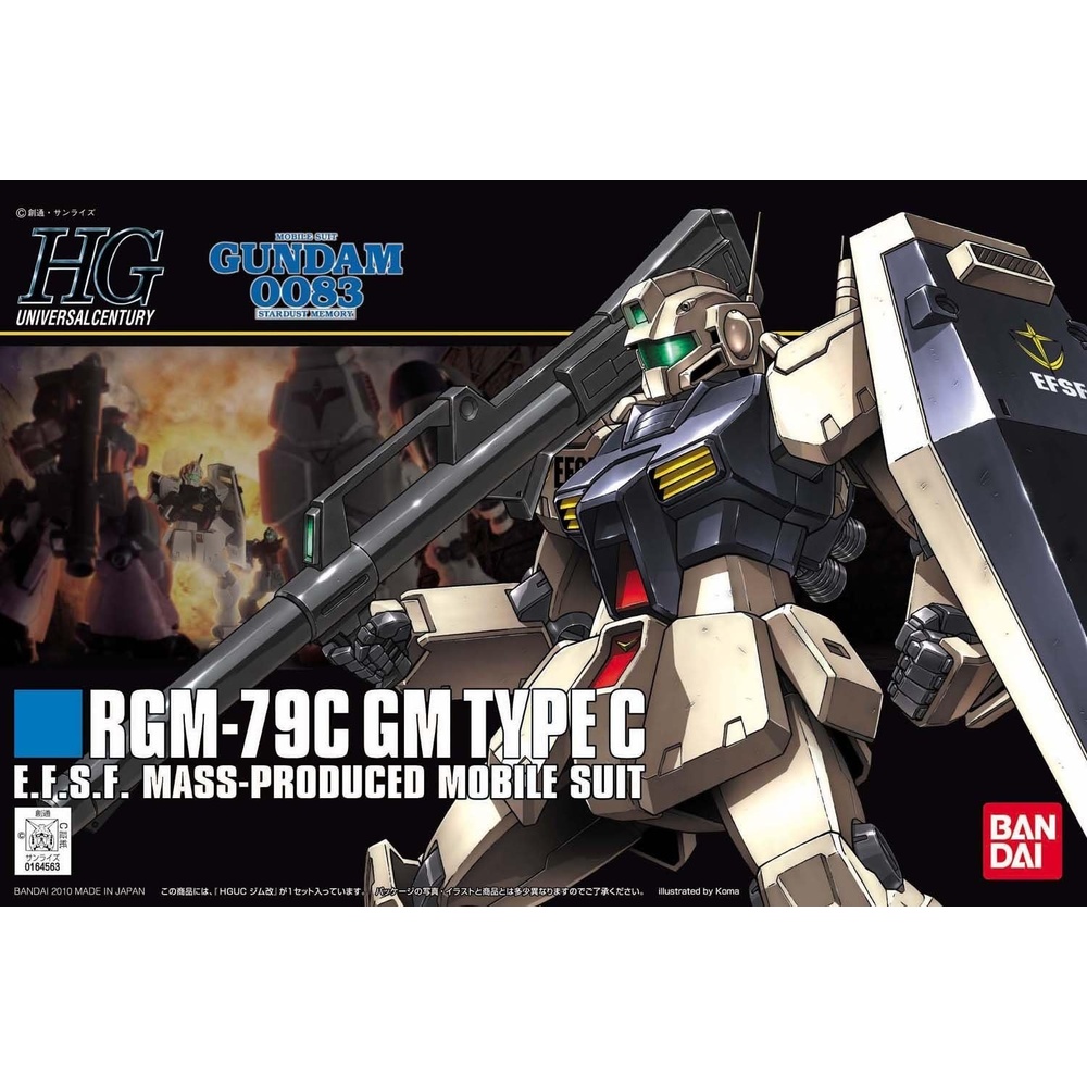 Bandai Hobby #113 RGM-79C GM Type C HGUC Action Figure (1/144 Scale)
