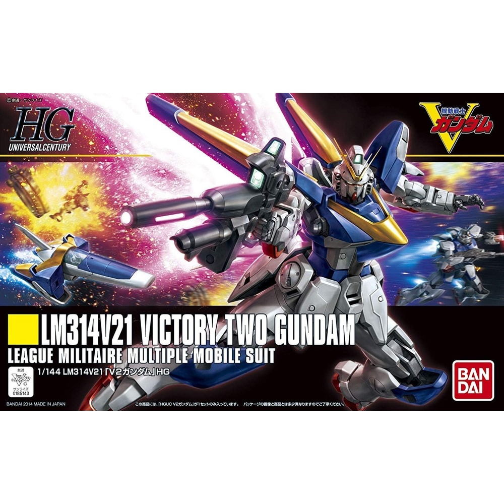 Bandai Hobby – Victory Gundam – #169 V2 Gundam, Bandai Spirits Hobby HGUC 1/144 Model Kit
