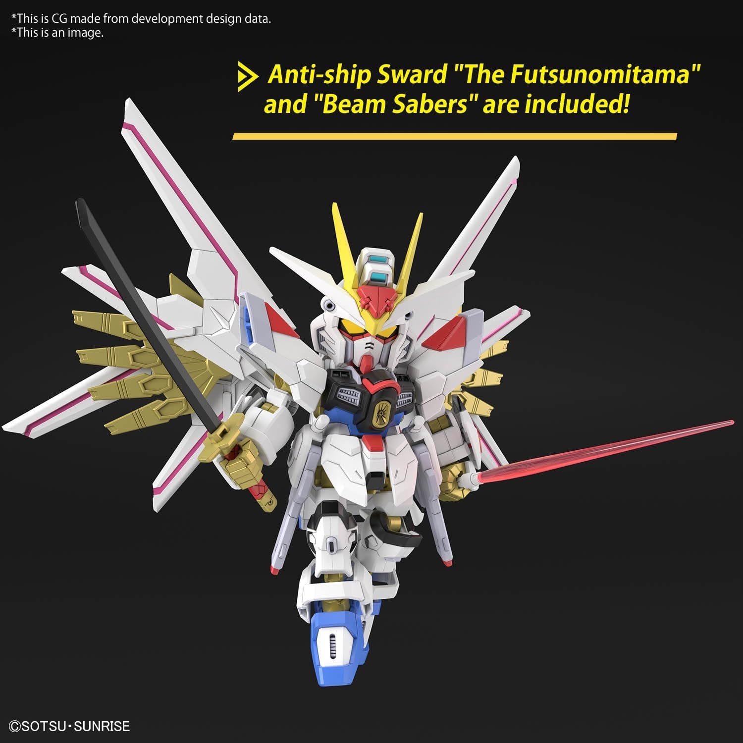 Bandai Hobby – Mobile Suit Gundam Seed Freedom – #21 Mighty Strike Freedom Gundam SDCS Model Kit