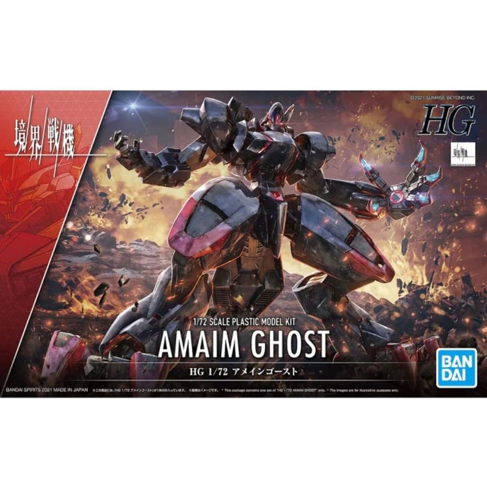 Bandai Hobby – AMAIM: Warrior at The Borderline – 04 AMAIM Ghost, Bandai Spirits HG 1/72 Model Kit(Standard Product)