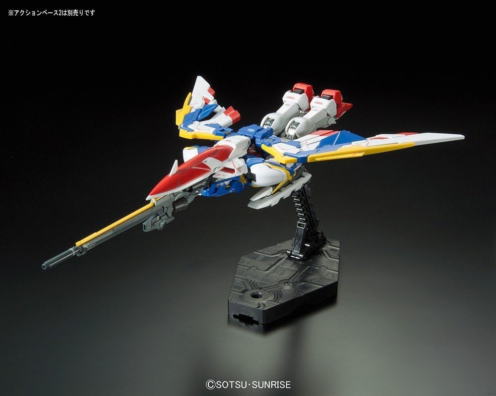 Bandai Hobby BAN203222 RG 1/144#20 Wing Gundam Ver EW Gundam Wing Action Figure, Multicolor, 8″