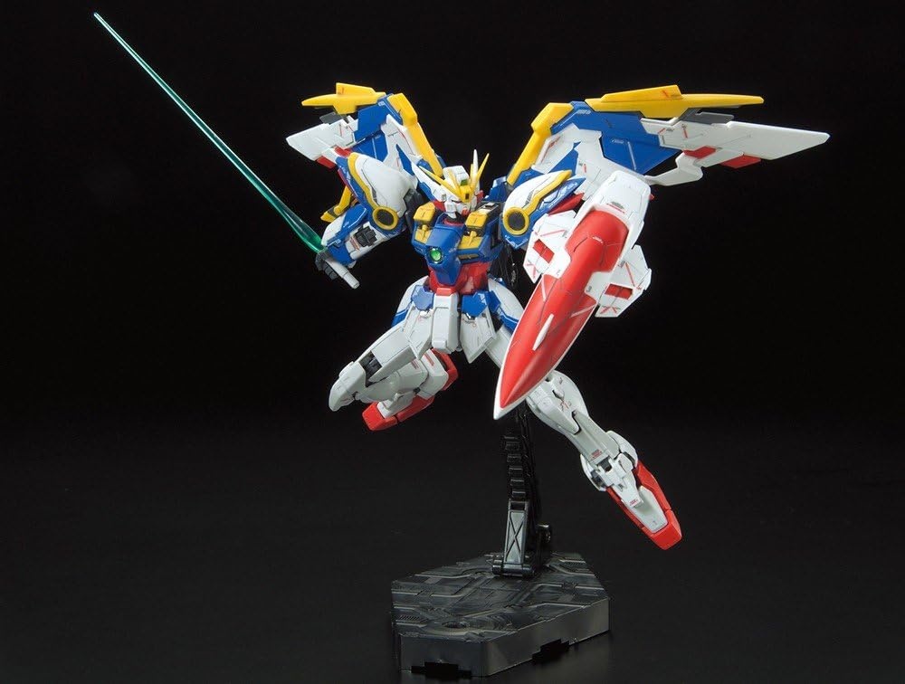 Bandai Hobby BAN203222 RG 1/144#20 Wing Gundam Ver EW Gundam Wing Action Figure, Multicolor, 8″