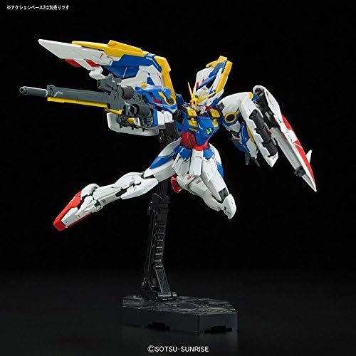 Bandai Hobby BAN203222 RG 1/144#20 Wing Gundam Ver EW Gundam Wing Action Figure, Multicolor, 8″