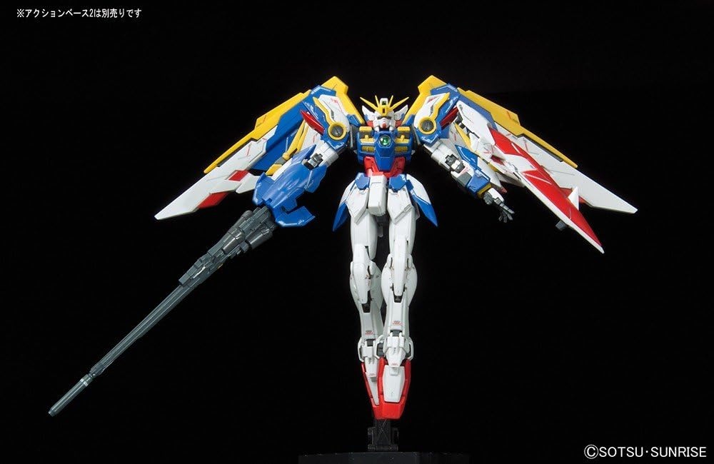 Bandai Hobby BAN203222 RG 1/144#20 Wing Gundam Ver EW Gundam Wing Action Figure, Multicolor, 8″