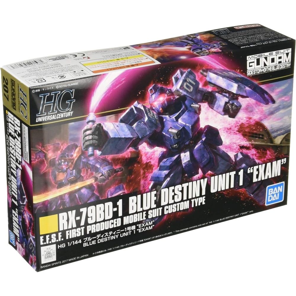 Bandai Hobby – Gundam: The Blue Destiny – #207 Blue Destiny Unit 1 (EXAM) HGUC 1/144 Model Kit