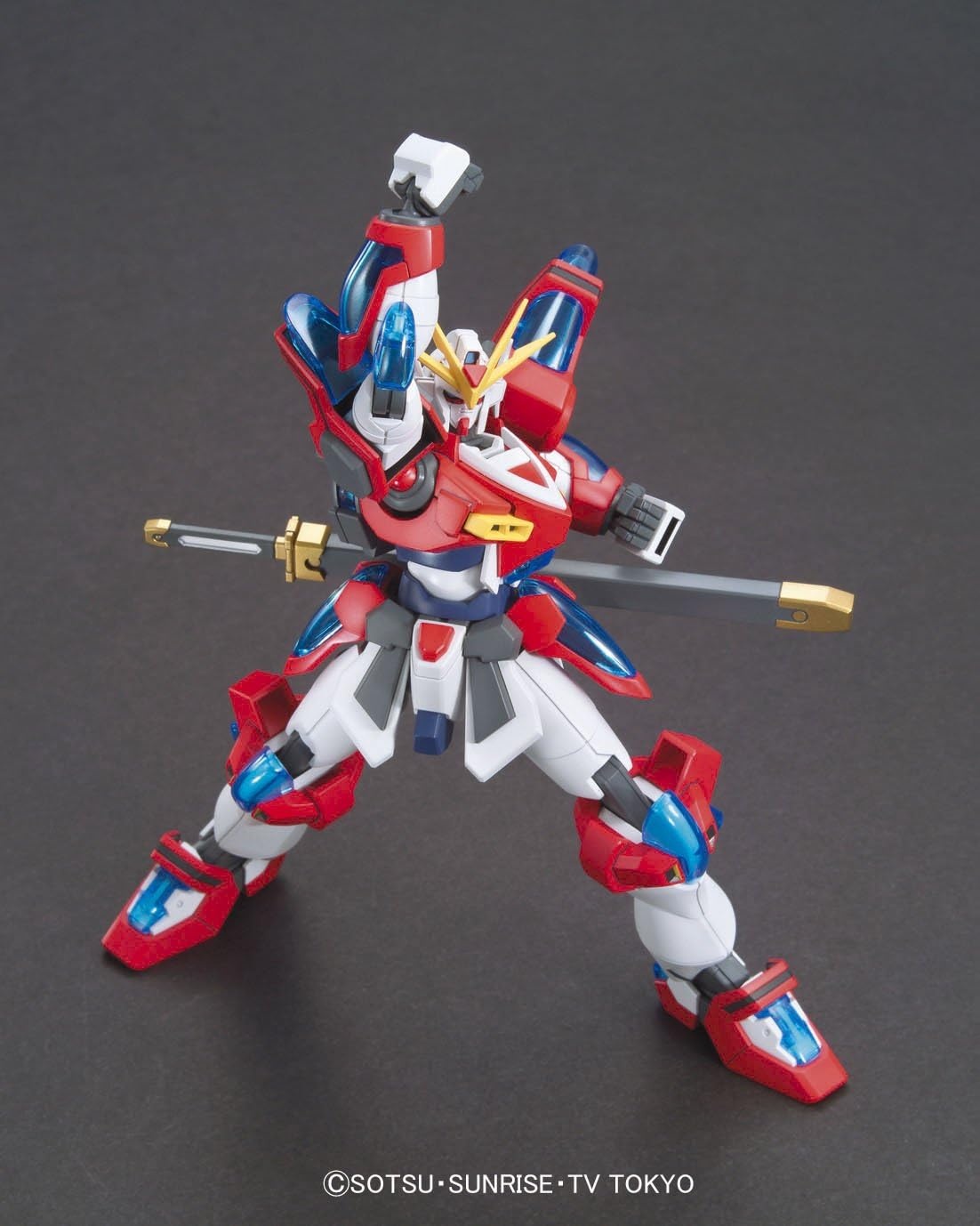 Bandai Hobby – Gundam Build Fighters Try – #43 Kamiki Burning Gundam, Bandai HGBF 1/144 Model Kit (2313212)