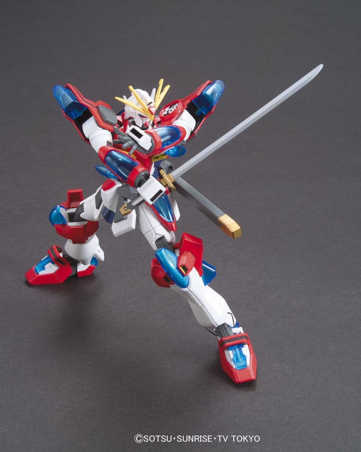 Bandai Hobby – Gundam Build Fighters Try – #43 Kamiki Burning Gundam, Bandai HGBF 1/144 Model Kit (2313212)
