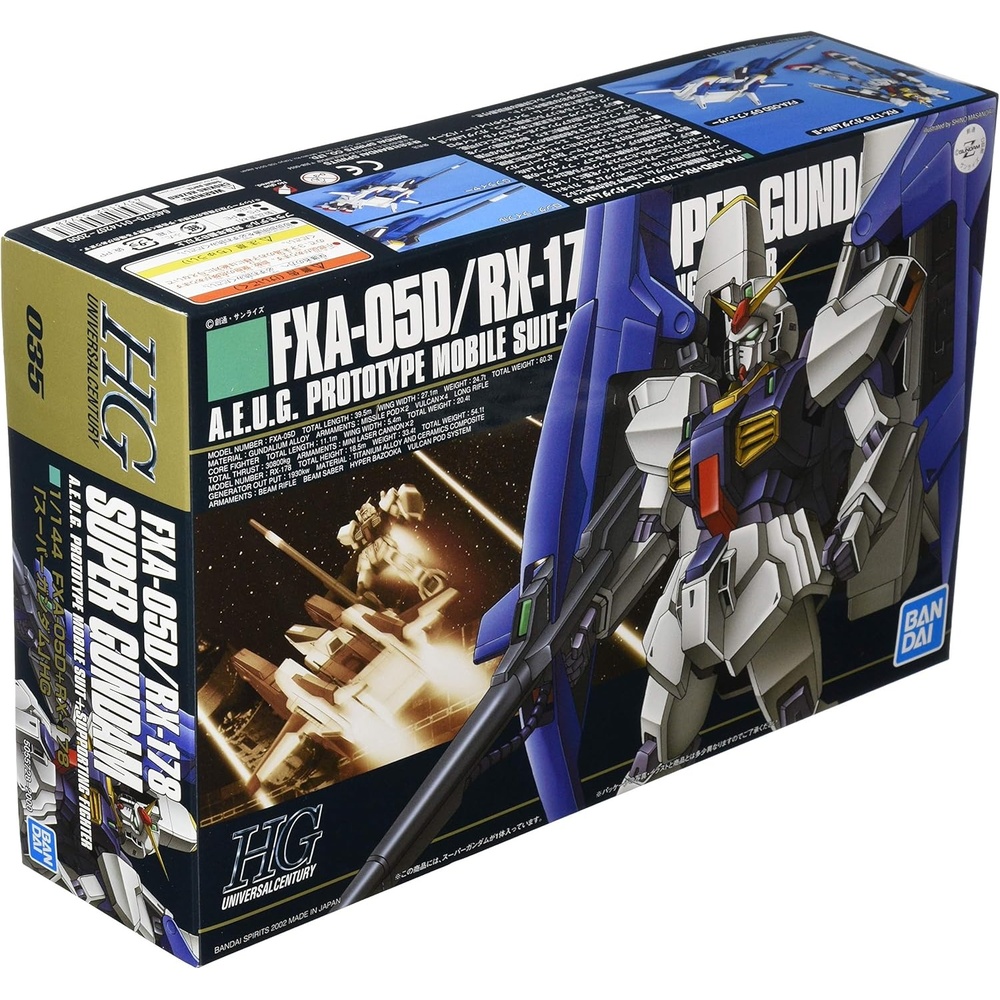 Bandai Hobby – Z Gundam – #35 Super Gundam, Bandai Spirits Hobby HGUC 1/144 Model Kit