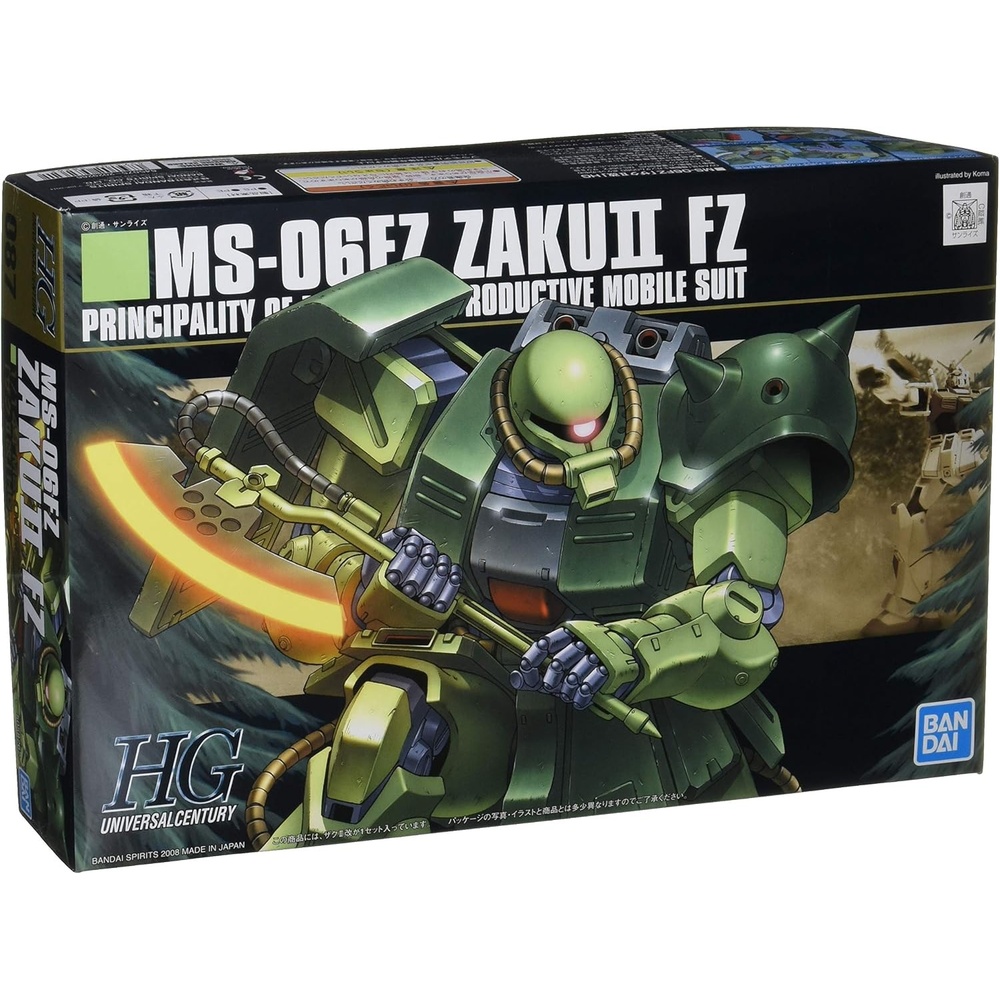 Bandai Hobby – Gundam 0080 – #87 MS-06F Zaku II FZ HGUC 1/144 Model Kit