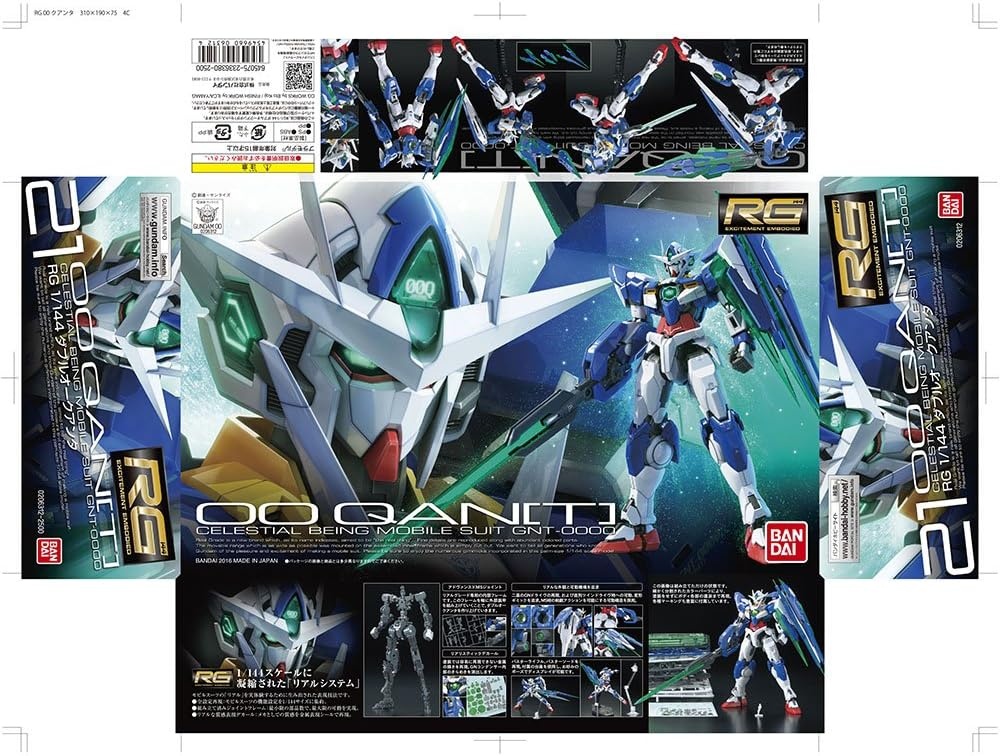 Bandai Hobby BAN206312 RG #21 1/144 00 Quanta Gundam 00″ Action Figure