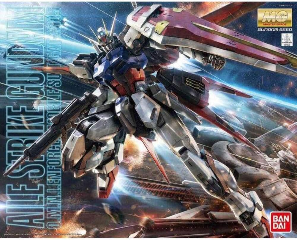 Bandai Hobby MG Aile Strike Gundam Ver. RM 1/100 Scale Action Figure Model Kit