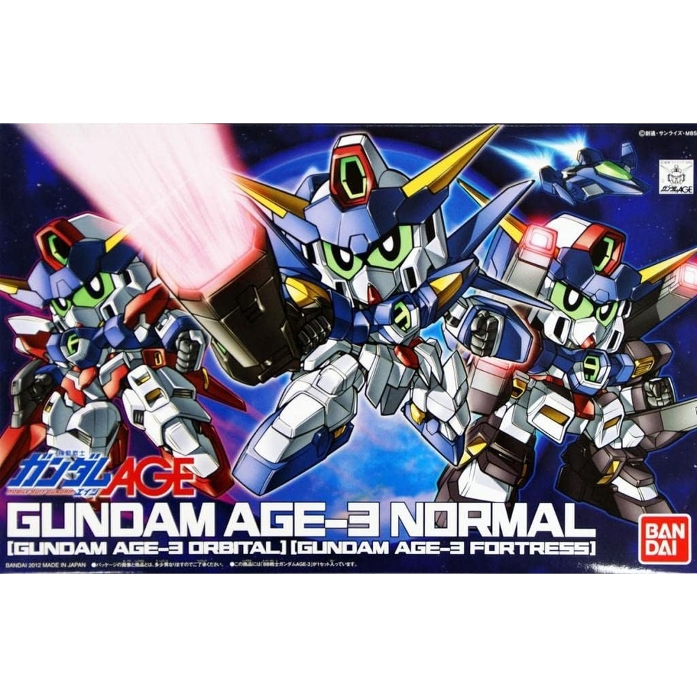 Bandai Hobby BB#372 Gundam Age-3, Bandai SD Action Figure