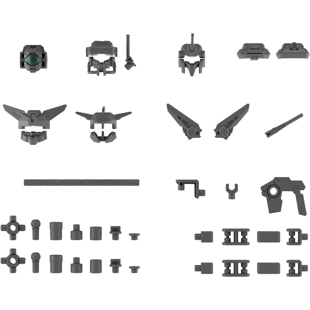 Bandai Hobby – 30 Minute Missions – #14 Option Parts Set 6 (Customize Heads A), Bandai Spirits 30MM Accessory