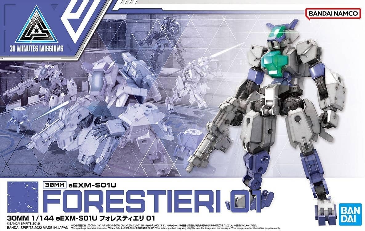 Bandai Hobby – 30 Minute Mission – #46 1/144 eEXM-S01U Forestieri 01 30 MM Model Kit