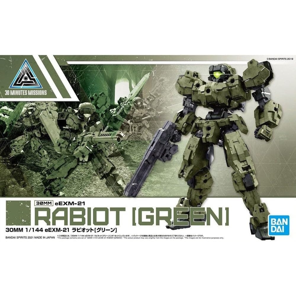 Bandai Hobby – 30 Minute Missions – #36 eEXM-21 Rabiot (Green), Bandai Spirits Model Kit
