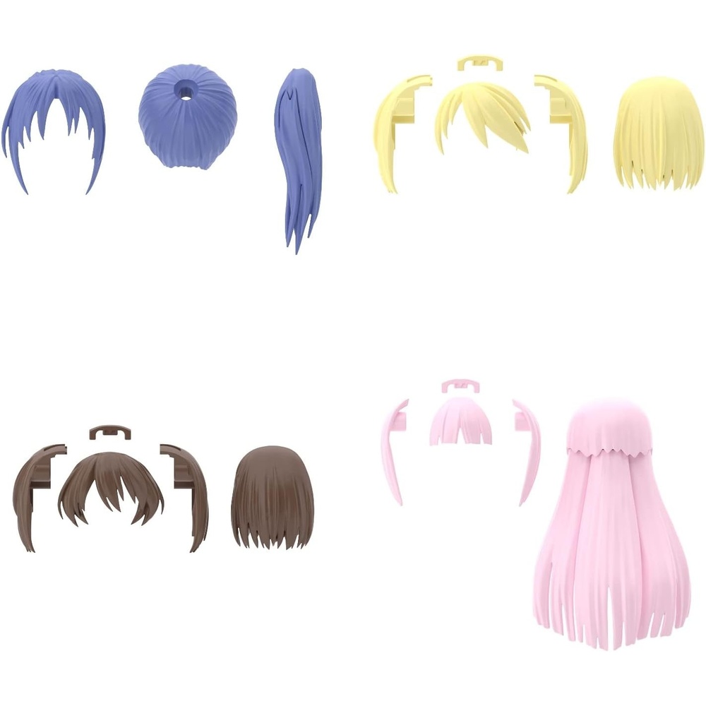 Bandai Hobby – 30 Minute Sisters – Option Hair Style Parts vol. 6 All 4 Types 30 MS Model Kit