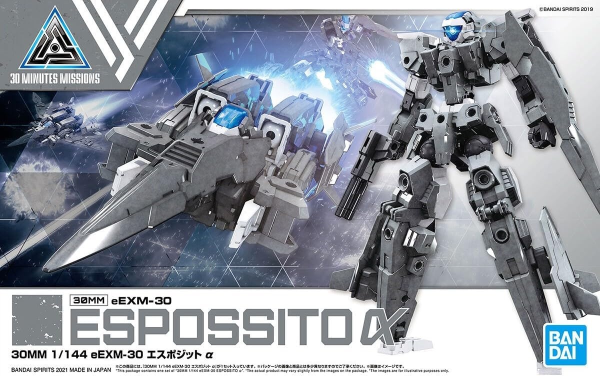 Bandai Hobby – 30 Minute Missions – #41 Eexm-30 Espossito Alpha, Bandai Spirits 30MM 1/144 Model Kit